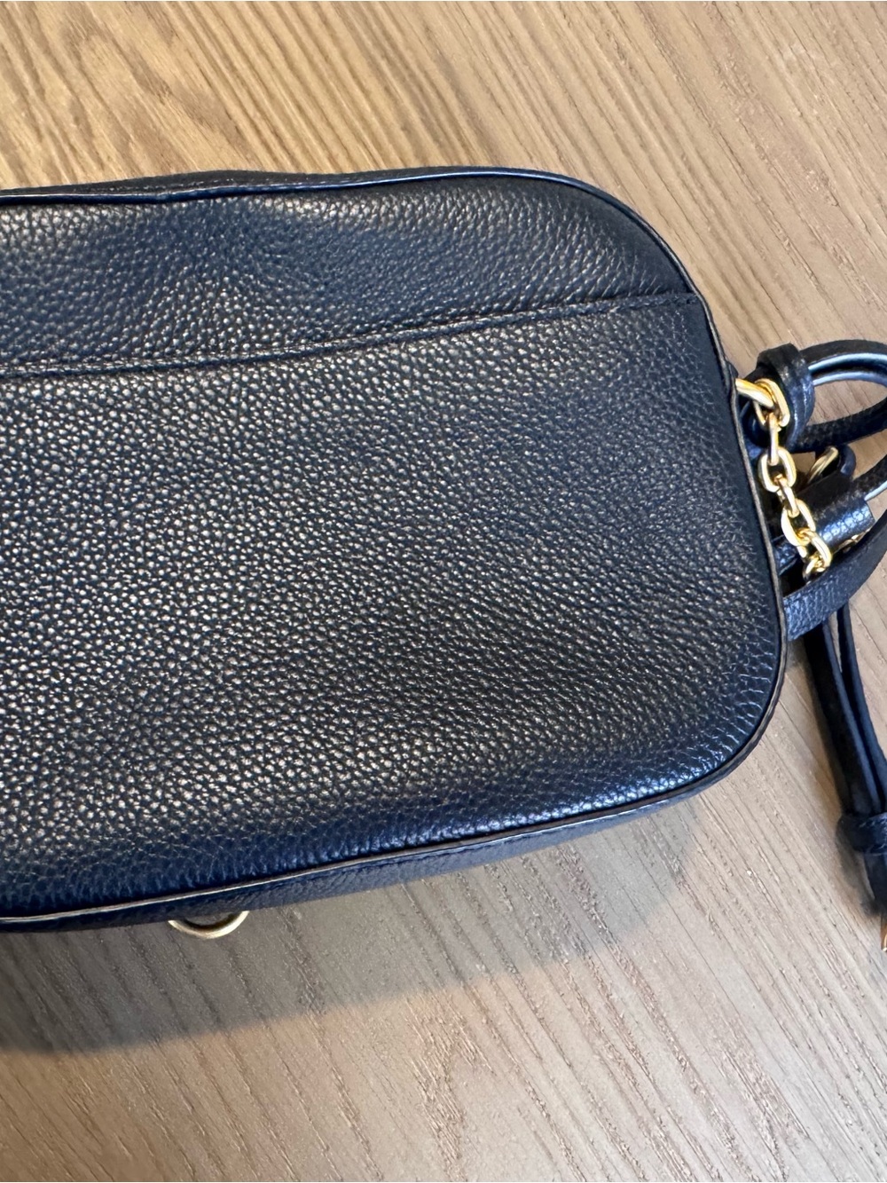Tory Burch McGraw Black Pebbled Leather Tassel Camera Crossbody Bag - Picture 2 of 6